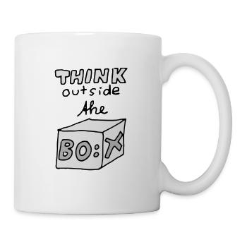 Think outside the Box! - Tasse - Weiß - Rechts