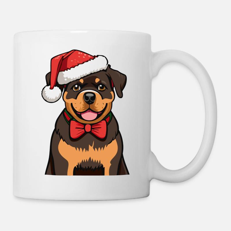Noël Rottweiler - Mug blanc - blanc