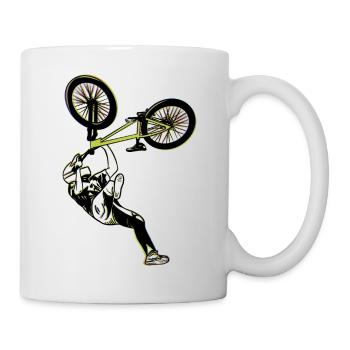 mtb mountain bike mountain biker bike - Mug - white - Right