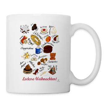 Leckere Weihnachten! - Tasse - Weiß - Rechts