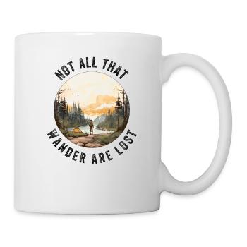 Tous ceux qui errent ne sont pas perdus - Mug blanc - blanc - Droite