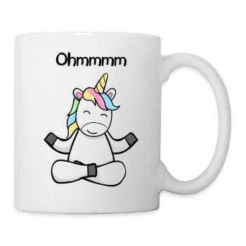 Ohmmm Une Licorne De Yoga Mignonne Cheval Licornes - Mug blanc - blanc - Droite