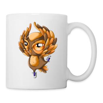 Weihnachtseule - Tasse - Weiß - Rechts