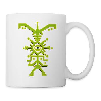 party man psychedelic cyclone - Tasse - Weiß - Rechts