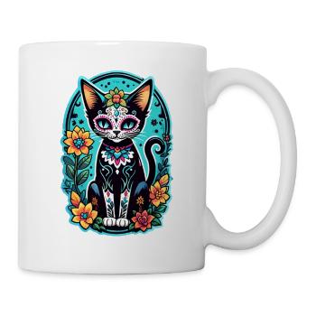 Cat Mexico - Dia de los Muertos - Mug - white - Right