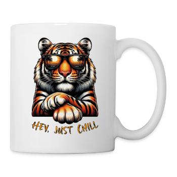 Tiger - Hey, just chill - Mug - white - Right