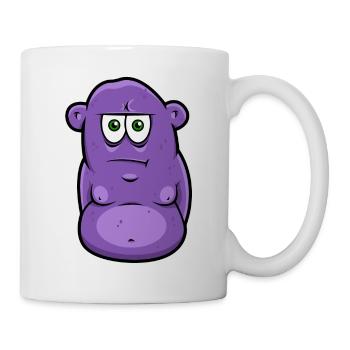Ernstes Monster - Tasse - Weiß - Rechts