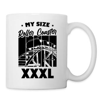 My Size Roller Coaster XXXL - Tasse - Weiß - Rechts