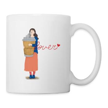 Amateur de café - Mug blanc - blanc - Droite