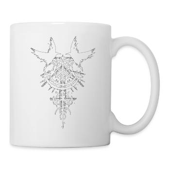 Viking Design Ravens Odin's Hugin and Munin - Mug - white - Right