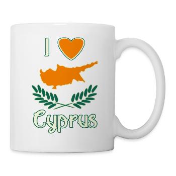 I Love Cyprus - Tasse - Weiß - Rechts