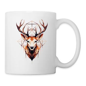 deer, deer, antler, animal, nature, forest, wilderness, mountains - Mug - white - Right