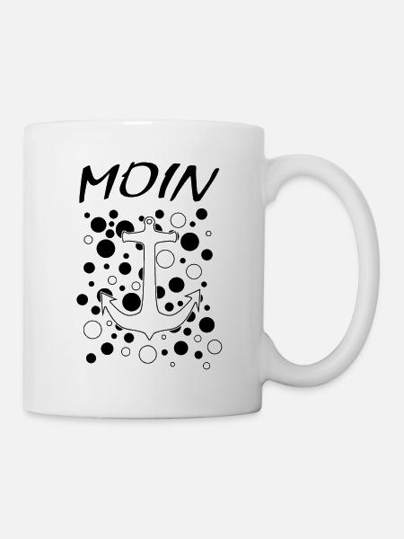 Moin Anker Kapitän - Tasse - Weiß
