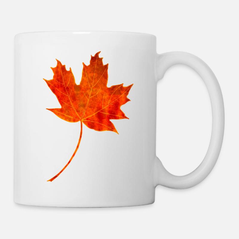 Ahornblatt - Tasse - Weiß