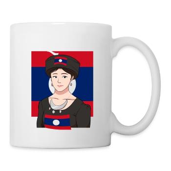 Laos Laote Laotian filles robe Lao I cadeau - Mug blanc - blanc - Droite