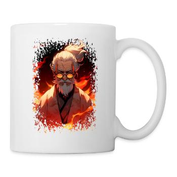 Wise Old Japanese Sensei - Anime Shirt - Mug - white - Right