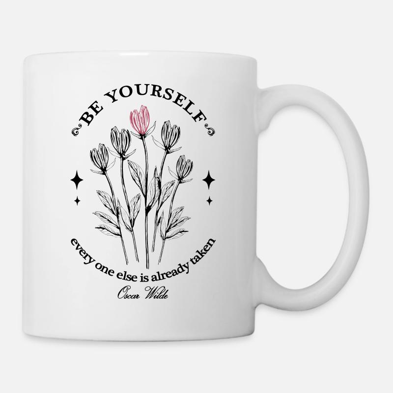 Das Zitat-Design von OSCAR WILDE - Tasse - Weiß