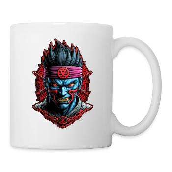 Samurai Warrior - Japan - Demon - Mug - white - Right