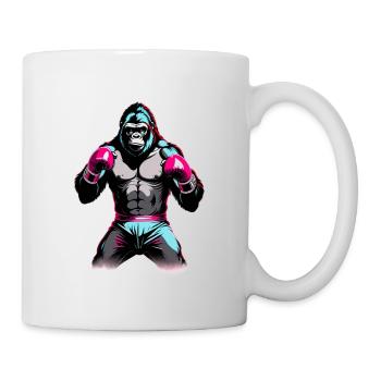 Boxing Gorilla Boxer - Mug - white - Right