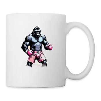 Boxing Gorilla Boxer - Mug - white - Right