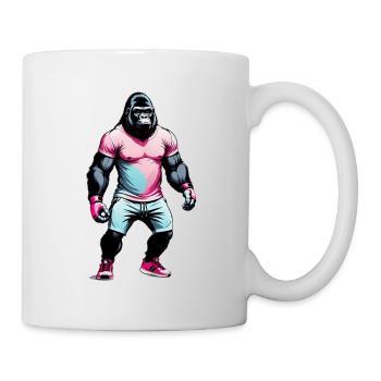 Boxe Boxeur Gorille - Mug blanc - blanc - Droite