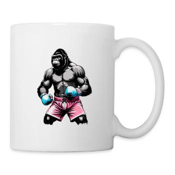 Boxe Boxeur Gorille - Mug blanc - blanc - Droite