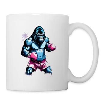 Boxe Boxeur Gorille - Mug blanc - blanc - Droite