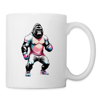 Boxe Boxeur Gorille - Mug blanc - blanc - Droite