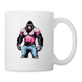 Boxing Gorilla Boxer - Mug - white - Right