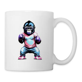 Baby-Gorilla-Boxer - Tasse - Weiß - Rechts