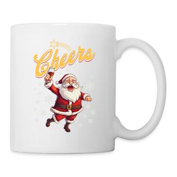 Santa Claus Alcohol Beer Mulled Wine Liquor Cheers - Mug - white - Right