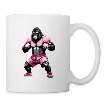Boxing Gorilla Boxer - Mug - white - Right