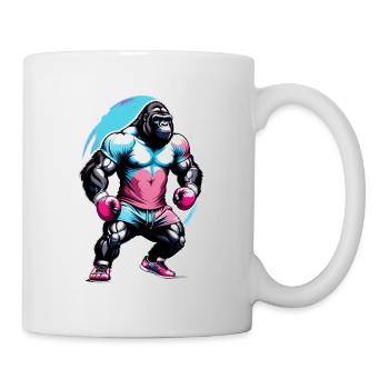 Boxe Boxeur Gorille - Mug blanc - blanc - Droite