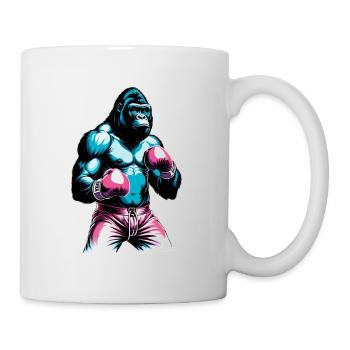 Boxe Boxeur Gorille - Mug blanc - blanc - Droite