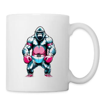 Boxing Gorilla Boxer - Mug - white - Right