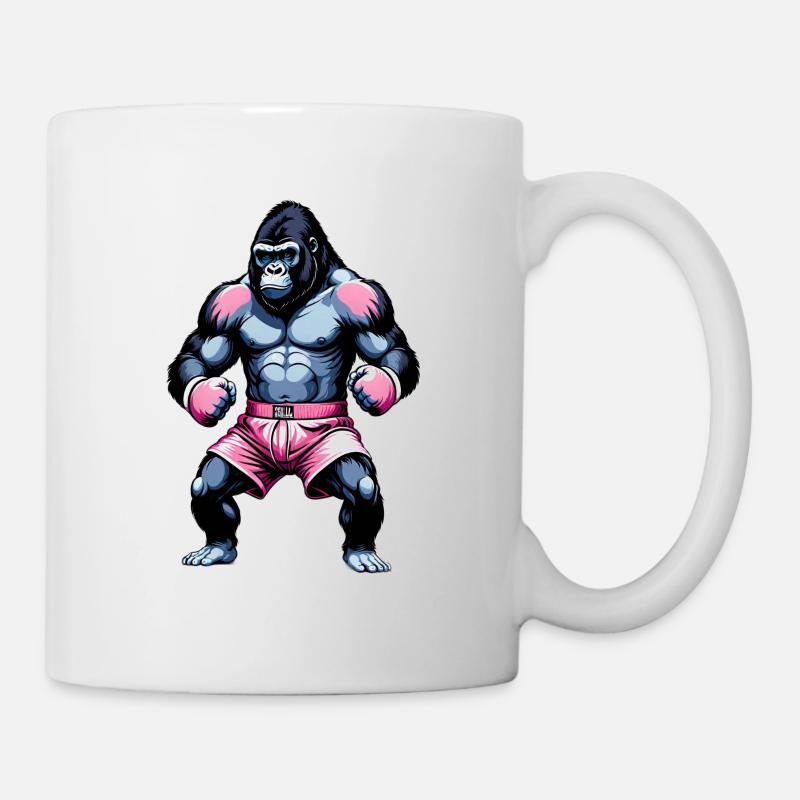 Boxing Gorilla Boxer - Mug - white