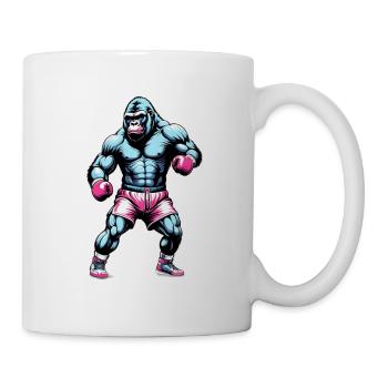 Boxing Gorilla Boxer - Mug - white - Right