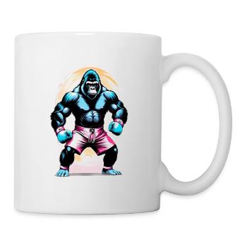 Boxing Gorilla Boxer - Mug - white - Right