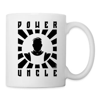 Power Uncle (Strahlen / Black) - Tasse - Weiß - Rechts