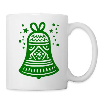 Glocke Weihnachtsglocke - Tasse - Weiß - Rechts
