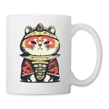 Roter Panda Samurai - Tasse - Weiß - Rechts