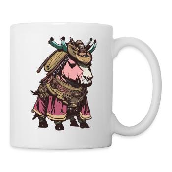 Poney samouraï - Mug blanc - blanc - Droite