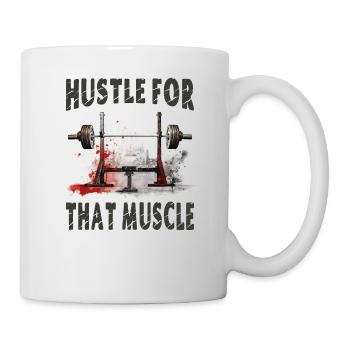 Se démener pour ce muscle - Mug blanc - blanc - Droite