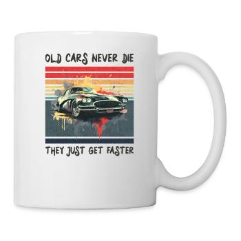 Old cars never die, they just get faster - Mug - white - Right