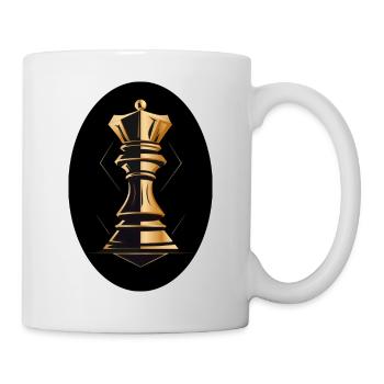 Schach Figur König - Tasse - Weiß - Rechts