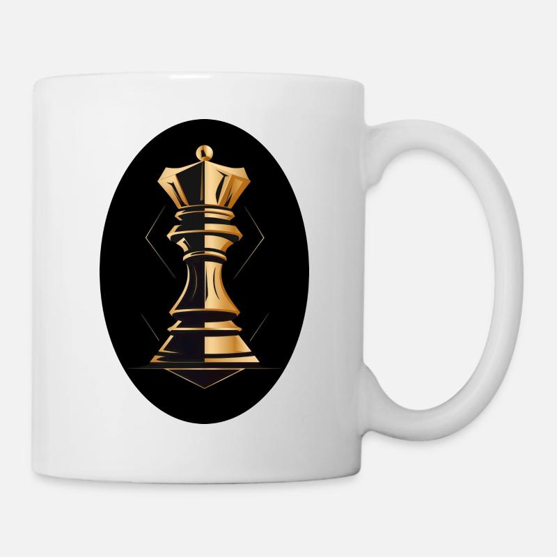 Pièce d’échecs Roi - Mug blanc - blanc