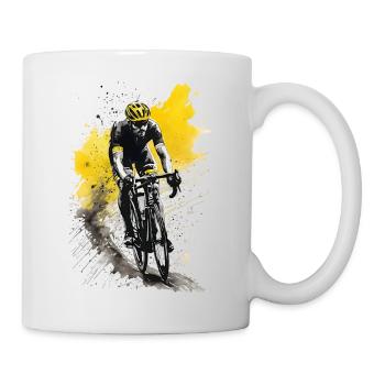 Rennrad Rennradfahrer Geschenk Geschenkidee - Tasse - Weiß - Rechts