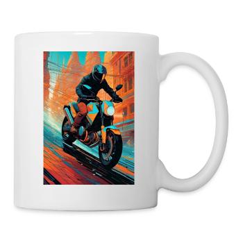 Moto II - Mug blanc - blanc - Droite