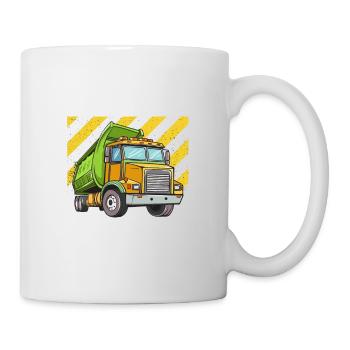 Müllwagen Liebe Müllabfuhr Kind Junge I Geschenk - Tasse - Weiß - Rechts