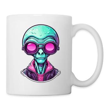 Alien / Außerirdisch / Ovni / Zone 51 / Tout / Mars - Mug blanc - blanc - Droite